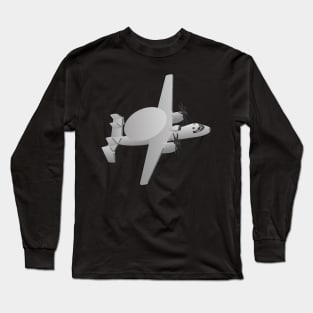 E-2 Hawkeye Airborne Early Warning (AEW) Aircraft Long Sleeve T-Shirt